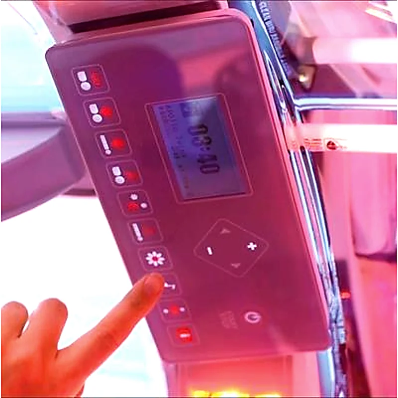 Premium tanning bed area